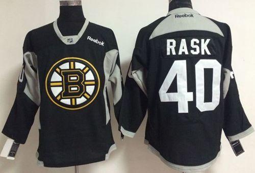 Bruins #40 Tuukka Rask Black Practice Stitched NHL Jersey