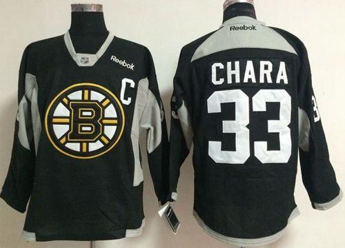 Bruins #33 Zdeno Chara Black Practice Stitched NHL Jersey