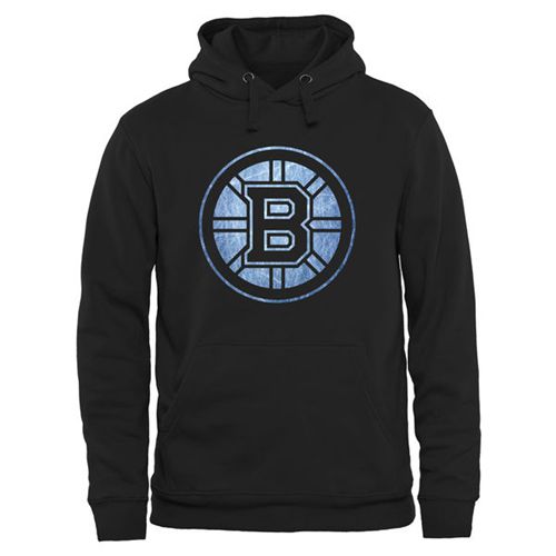 Boston Bruins Rinkside Pond Hockey Pullover Hoodie Black