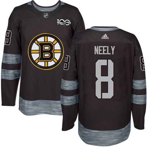 Bruins #8 Cam Neely Black 1917-2017 100th Anniversary Stitched NHL Jersey
