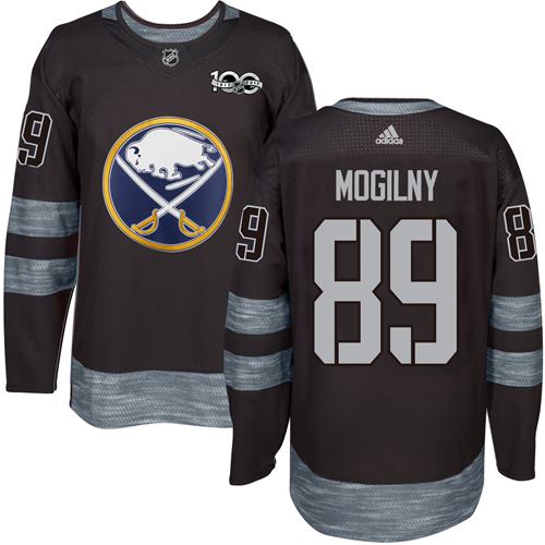 Sabres #89 Alexander Mogilny Black 1917-2017 100th Anniversary Stitched NHL Jersey