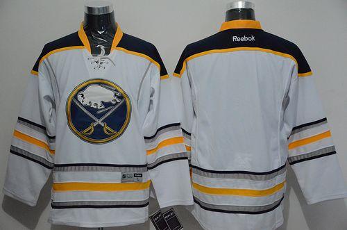 Sabres Blank White Stitched NHL Jersey