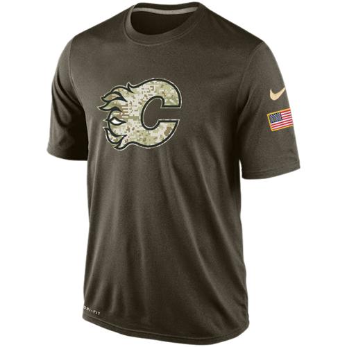 Men's Calgary Flames Salute To Service Nike Dri-FIT T-Shirt