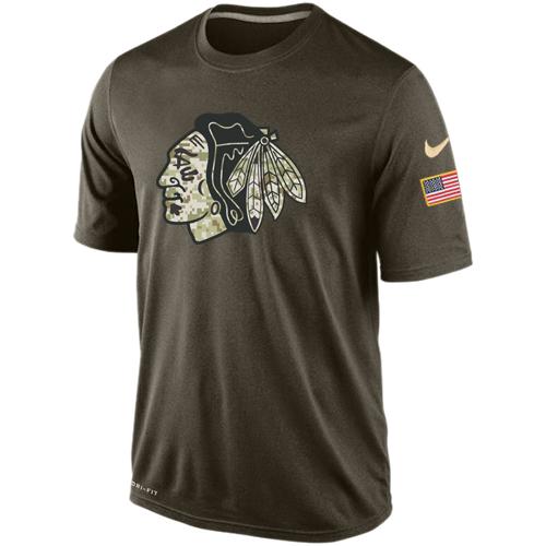 Men's Chicago Blackhawks Salute To Service Nike Dri-FIT T-Shirt