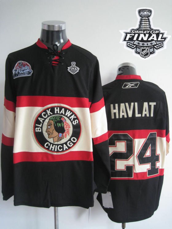 Blackhawks #24 Martin Havlat Black Winter Classic 2015 Stanley Cup Stitched NHL Jersey