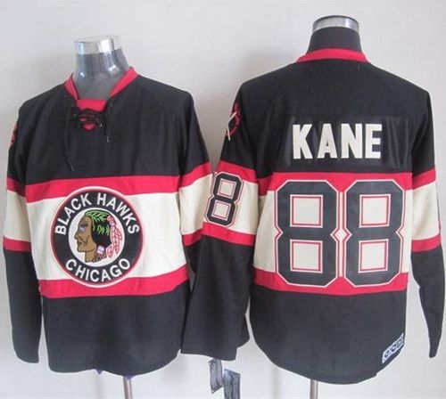 Blackhawks #88 Patrick Kane Black Third CCM Stitched NHL Jersey
