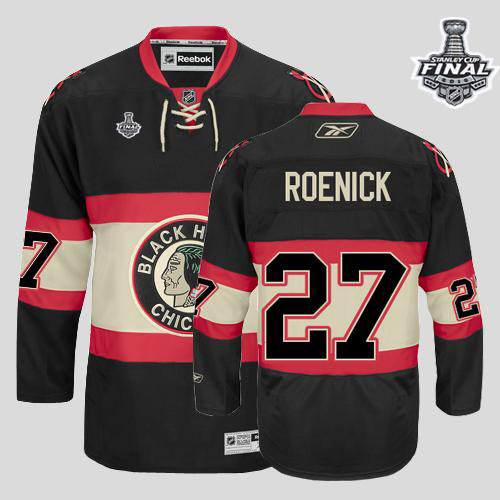 Blackhawks #27 Jeremy Roenick Black New Third 2015 Stanley Cup Stitched NHL Jersey