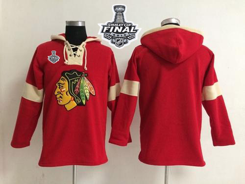 Chicago Blackhawks Blank Red 2015 Stanley Cup Pullover NHL Hoodie