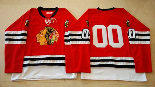 Mitchell And Ness 1960-61 Blackhawks #00 Clark Griswold Red Stitched NHL Jersey