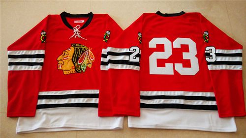 Mitchell And Ness 1960-61 Blackhawks #23 Kris Versteeg Red Stitched NHL Jersey