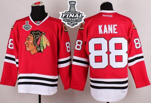 Blackhawks #88 Patrick Kane Red 2015 Stanley Cup Stitched NHL Jersey