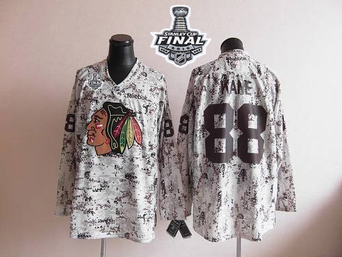 Blackhawks #88 Patrick Kane Camouflage 2015 Stanley Cup Stitched NHL Jersey