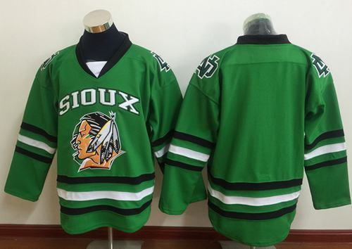Blackhawks Blank Green Sioux Stitched NHL Jersey