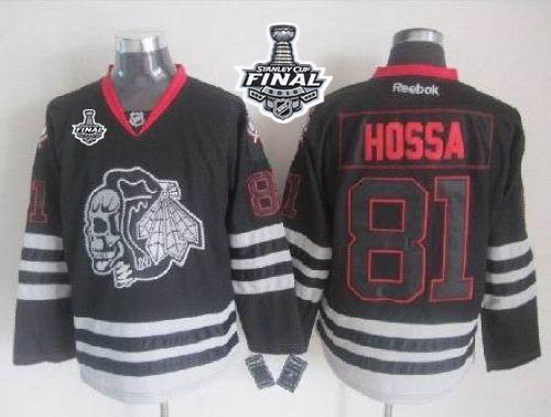 Blackhawks #81 Marian Hossa New Black Ice 2015 Stanley Cup Stitched NHL Jersey