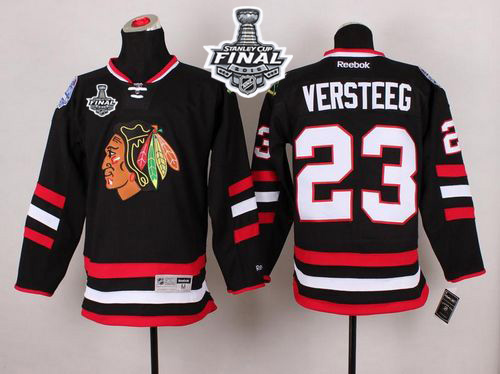 Blackhawks #23 Kris Versteeg Black 2014 Stadium Series 2015 Stanley Cup Stitched NHL Jersey