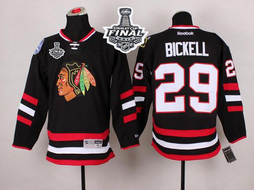 Blackhawks #29 Bryan Bickell Black 2014 Stadium Series 2015 Stanley Cup Stitched NHL Jersey