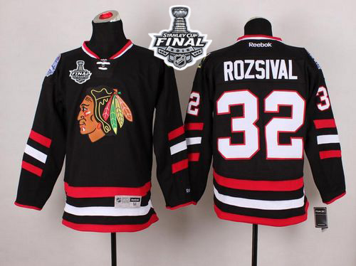 Blackhawks #32 Michal Rozsival Black 2014 Stadium Series 2015 Stanley Cup Stitched NHL Jersey