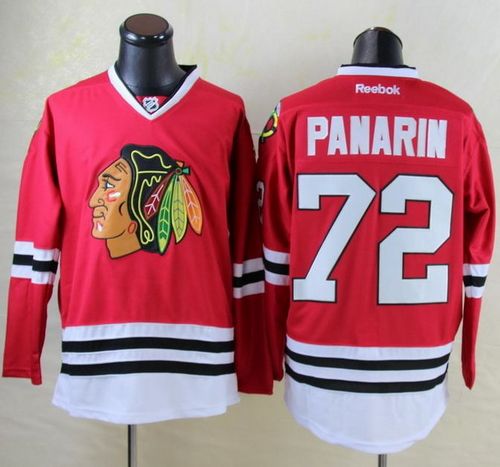 Blackhawks #72 Artemi Panarin Red Stitched NHL Jersey