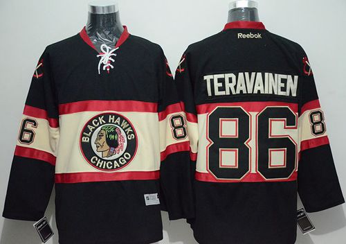 Blackhawks #86 Teuvo Teravainen Black New Third Stitched NHL Jersey
