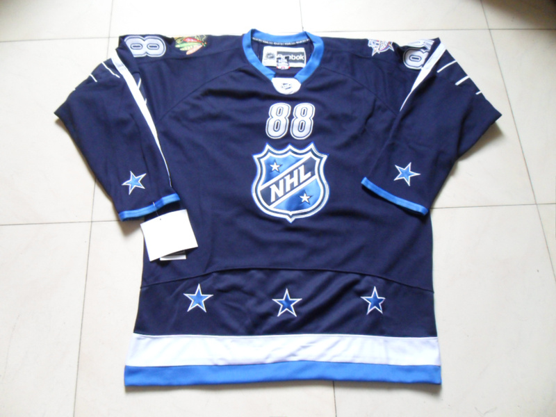 Blackhawks #88 Patrick Kane 2012 All Star Navy Blue Stitched NHL Jersey
