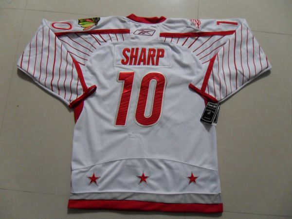 Blackhawks #10 Patrick Sharp 2011 All Star Stitched White NHL Jersey
