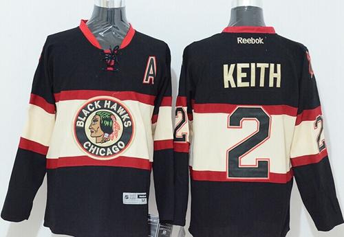 Blackhawks #2 Duncan Keith Black New Third Stitched NHL Jersey