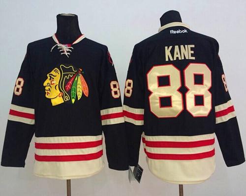Blackhawks #88 Patrick Kane Black 2015 Winter Classic Stitched NHL Jersey