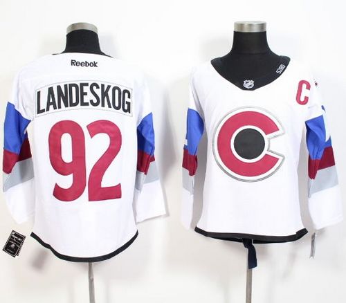 Avalanche #92 Gabriel Landeskog White 2016 Stadium Series Stitched NHL Jersey