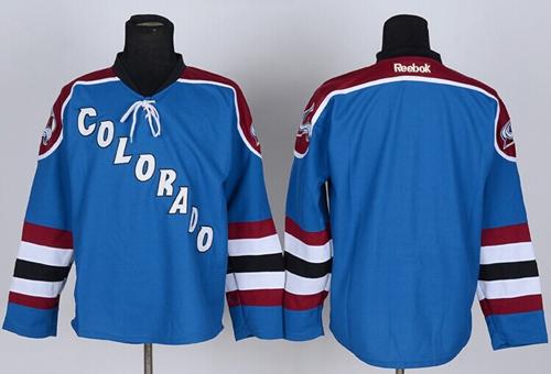 Avalanche Blank Blue Third Stitched NHL Jersey