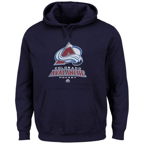 Colorado Avalanche Majestic Big & Tall Critical Victory Pullover Hoodie Navy Blue