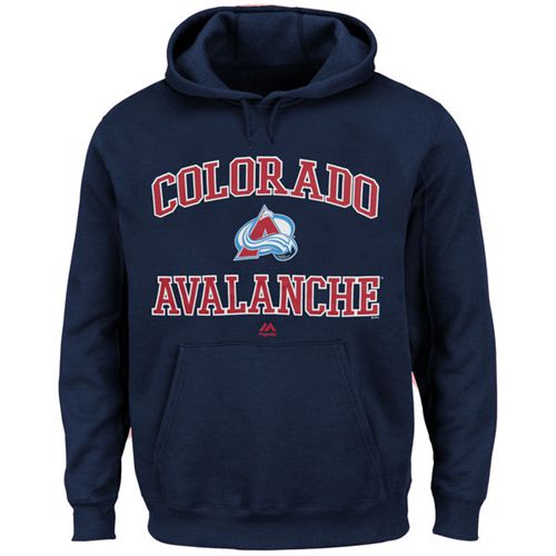 Colorado Avalanche Majestic Heart & Soul Hoodie Navy Blue