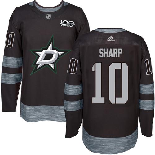 Stars #10 Patrick Sharp Black 1917-2017 100th Anniversary Stitched NHL Jersey