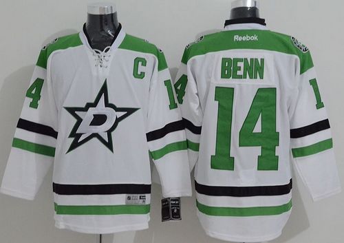 Stars #14 Jamie Benn New White Stitched NHL Jersey
