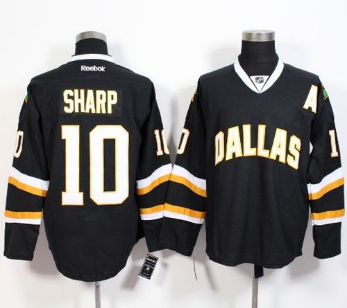 Stars #10 Patrick Sharp Black Stitched NHL Jersey