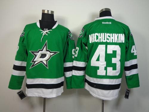 Stars #43 Valeri Nichushkin Green Stitched NHL Jersey