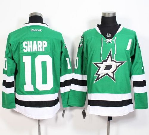 Stars #10 Patrick Sharp Green Stitched NHL Jersey