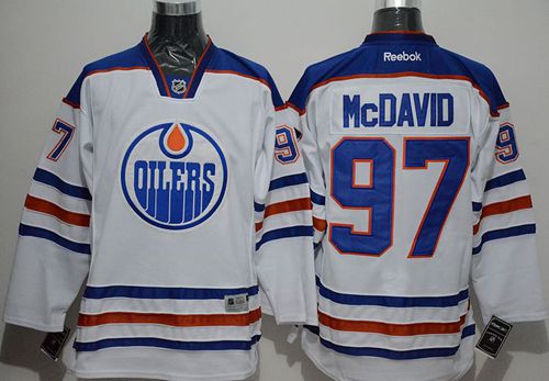 Oilers #97 Connor McDavid White Stitched NHL Jersey