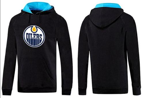 Edmonton Oilers Pullover Hoodie Black & Blue