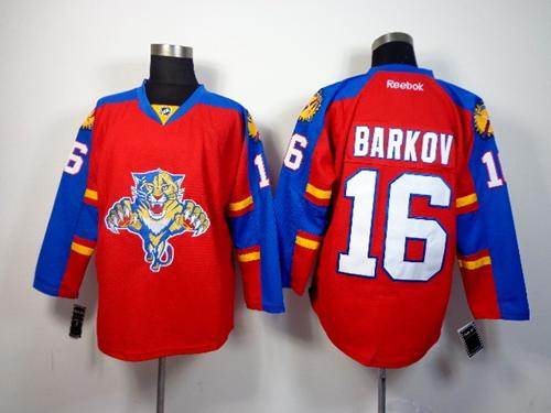 Panthers #16 Aleksander Barkov Red Home Stitched NHL Jersey