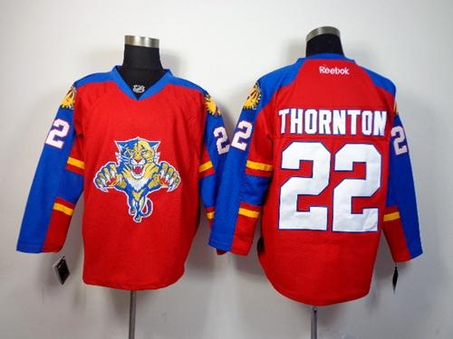 Panthers #22 Shawn Thornton Red Home Stitched NHL Jersey