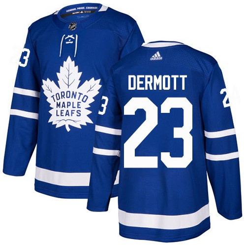 Men's Toronto Maple Leafs #23 Travis Dermott 2021 Blue Stitched NHL Jersey