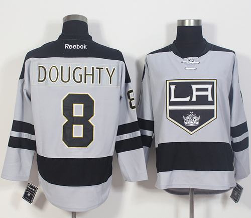 Kings #8 Drew Doughty Gray Alternate Stitched NHL Jersey