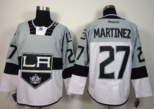 Kings #27 Alec Martinez White/Grey 2015 Stadium Series Stitched NHL Jersey