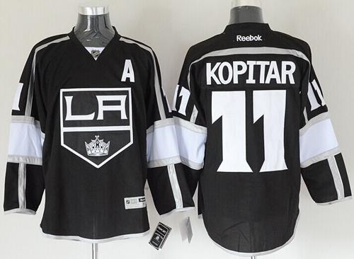 Kings #11 Anze Kopitar Black Home Stitched NHL Jersey