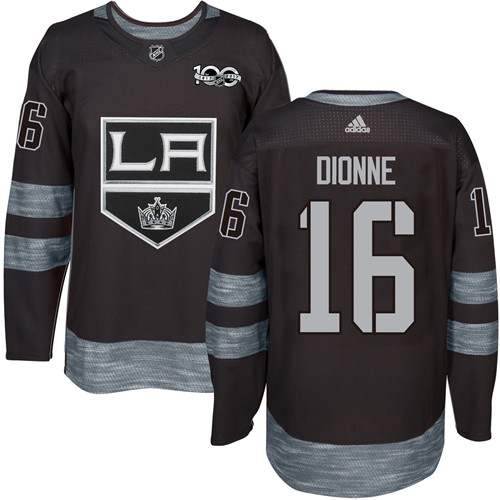 Kings #16 Marcel Dionne Black 1917-2017 100th Anniversary Stitched NHL Jersey