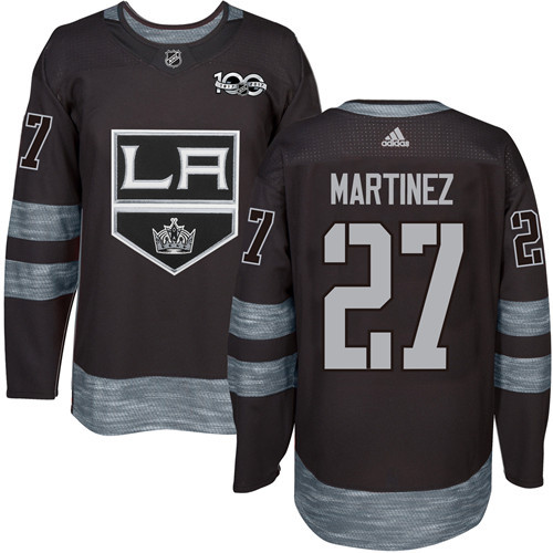 Kings #27 Alec Martinez Black 1917-2017 100th Anniversary Stitched NHL Jersey