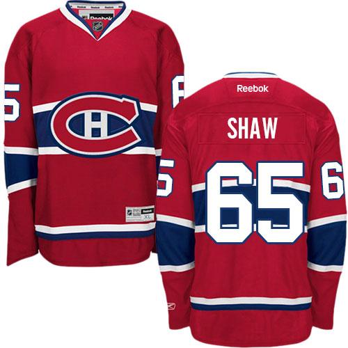 Canadiens #65 Andrew Shaw Red Home Stitched NHL Jersey