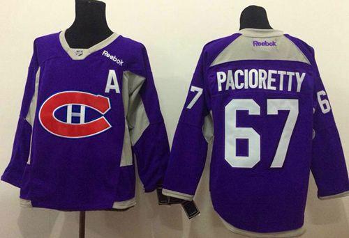 Canadiens #67 Max Pacioretty Purple Practice Stitched NHL Jersey