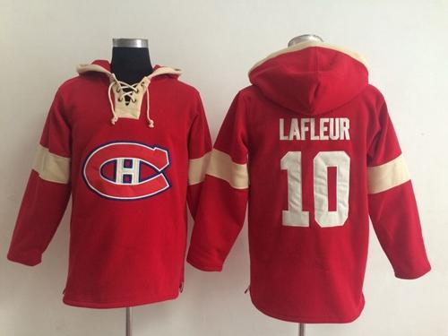 Montreal Canadiens #10 Guy Lafleur Red Pullover NHL Hoodie