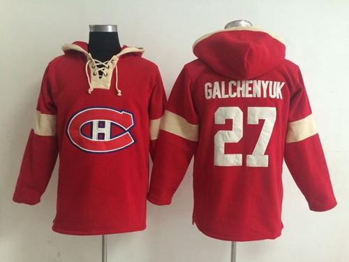 Montreal Canadiens #27 Alex Galchenyuk Red Pullover NHL Hoodie